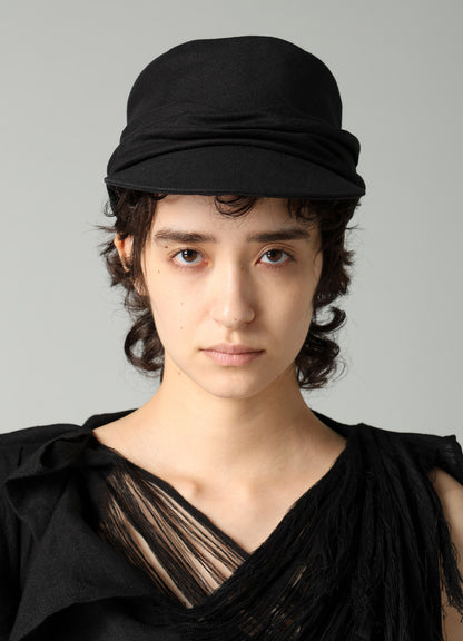 PAPER LINEN CLOTH DRAPED CAP
