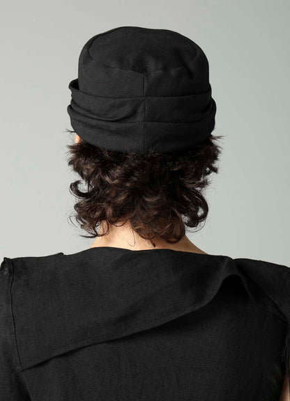 PAPER LINEN CLOTH DRAPED CAP