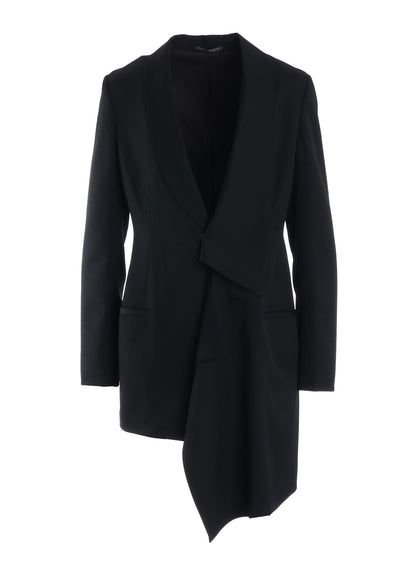 GABARDINE UNBALANCED JACKET