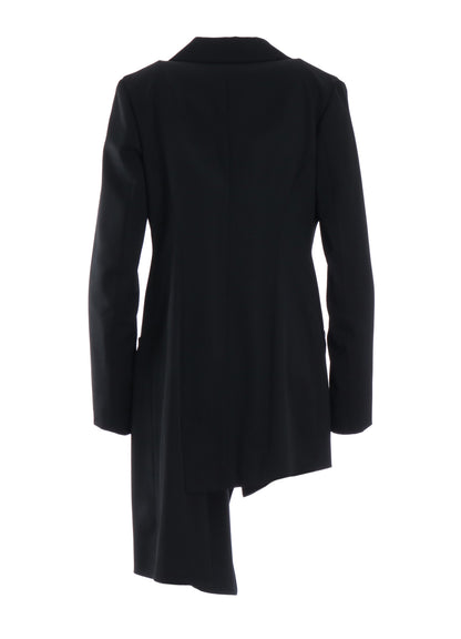 GABARDINE UNBALANCED JACKET