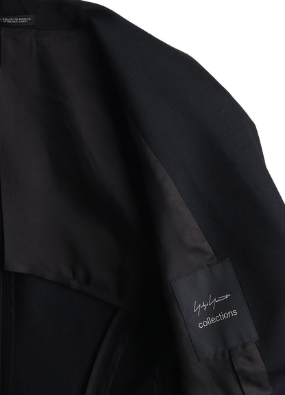 GABARDINE UNBALANCED JACKET