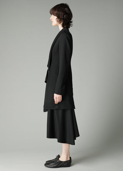 GABARDINE UNBALANCED JACKET