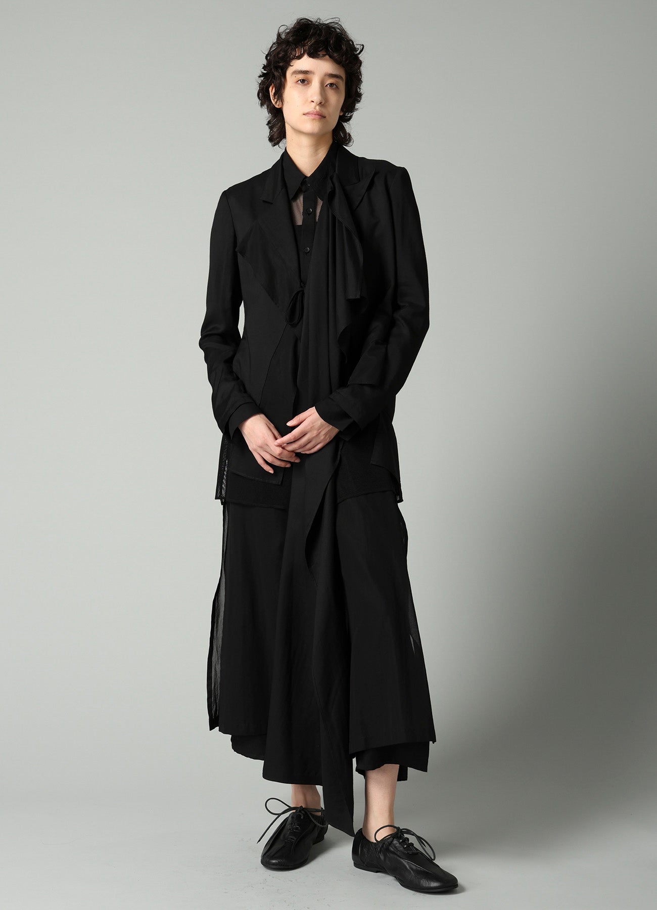 VISCOSE TWILL F COMBINATION SHORT JACKET – THE SHOP YOHJI YAMAMOTO