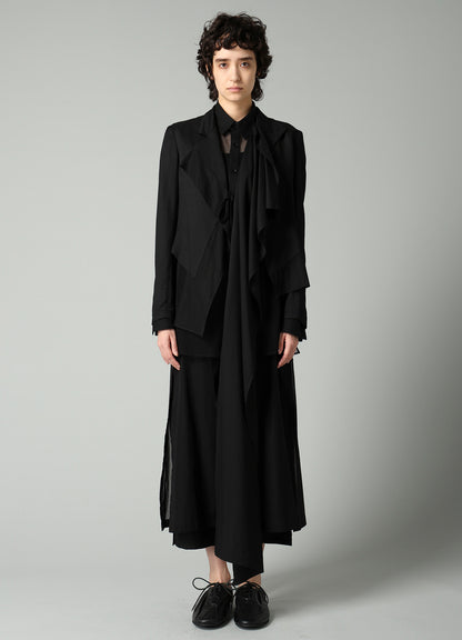 VISCOSE TWILL F COMBINATION SHORT JACKET