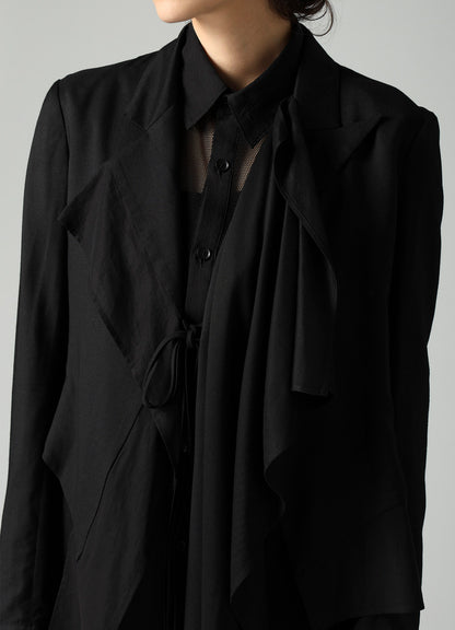 VISCOSE TWILL F COMBINATION SHORT JACKET