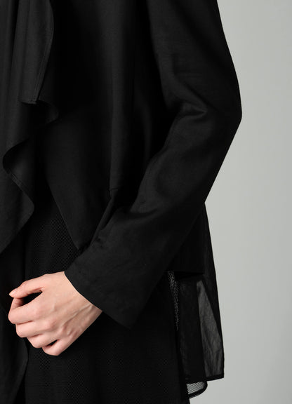 VISCOSE TWILL F COMBINATION SHORT JACKET