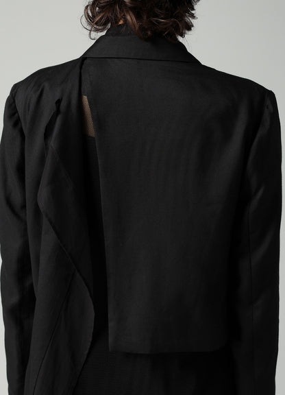 VISCOSE TWILL F COMBINATION SHORT JACKET