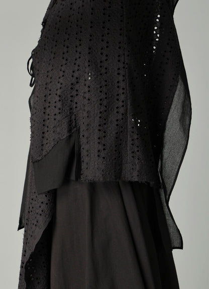 INDIAN EMBROIDERY LACE F COMBINATION SHORT JACKET