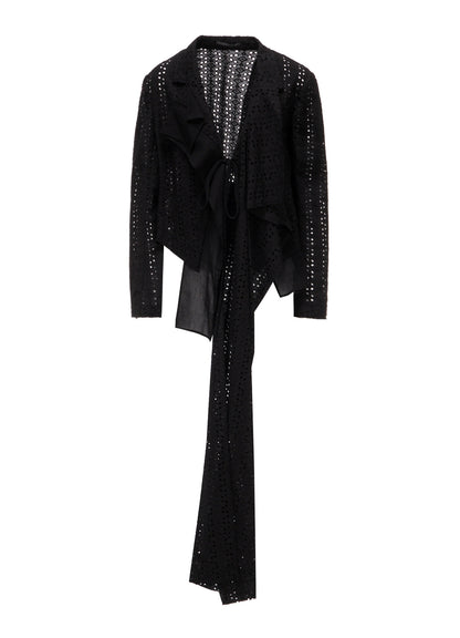 INDIAN EMBROIDERY LACE F COMBINATION SHORT JACKET