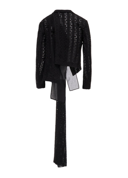 INDIAN EMBROIDERY LACE F COMBINATION SHORT JACKET