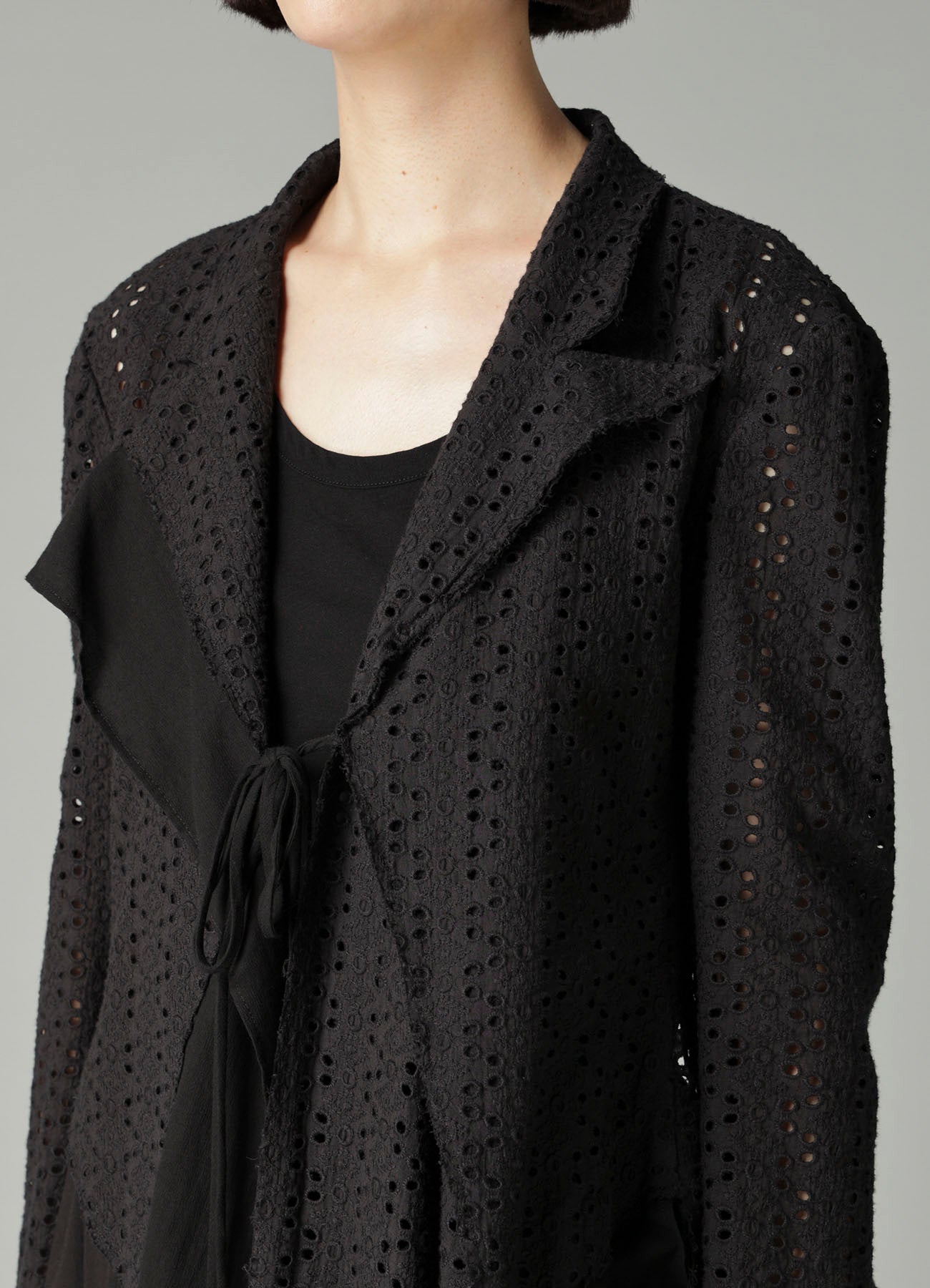 INDIAN EMBROIDERY LACE F COMBINATION SHORT JACKET
