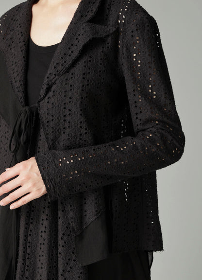 INDIAN EMBROIDERY LACE F COMBINATION SHORT JACKET