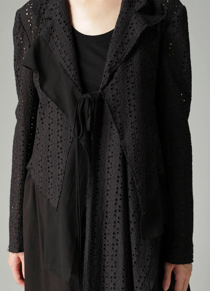 INDIAN EMBROIDERY LACE F COMBINATION SHORT JACKET