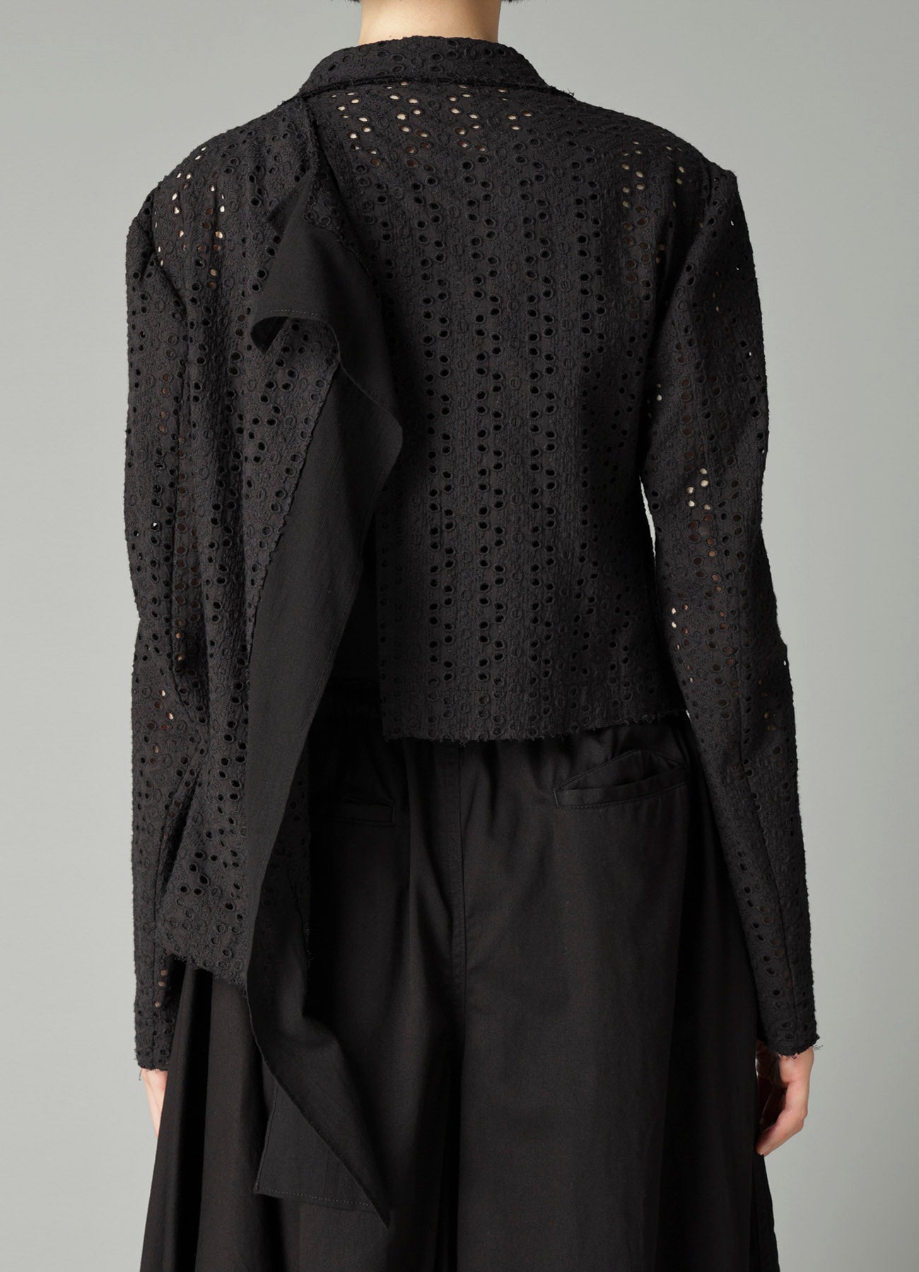 INDIAN EMBROIDERY LACE F COMBINATION SHORT JACKET – THE SHOP YOHJI