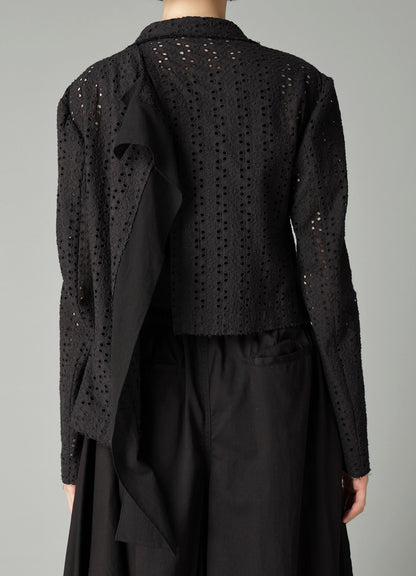 INDIAN EMBROIDERY LACE F COMBINATION SHORT JACKET