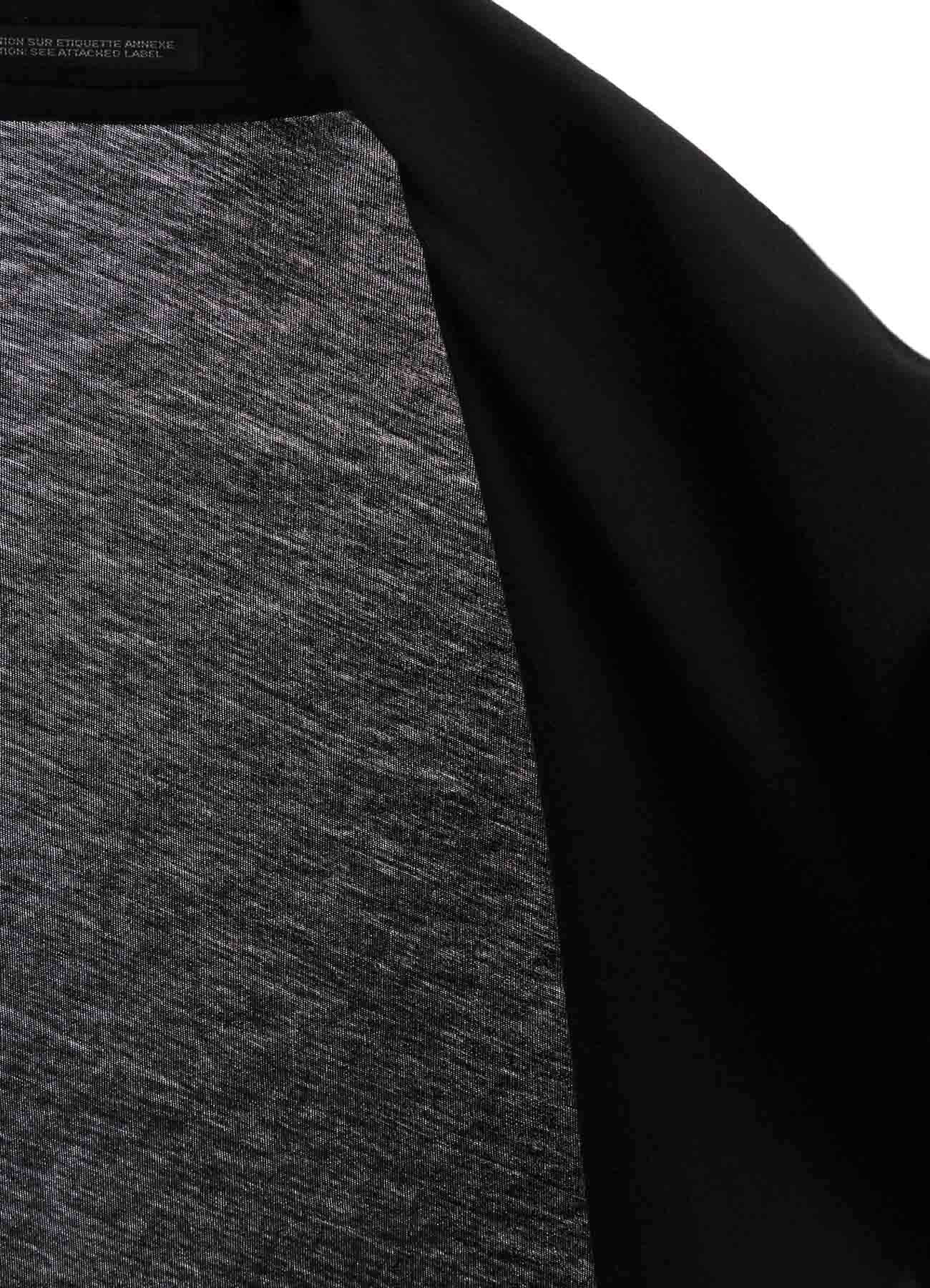 COTTON SINGLE JERSEY DRAPED JACKET