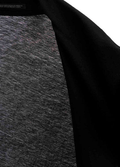 COTTON SINGLE JERSEY DRAPED JACKET
