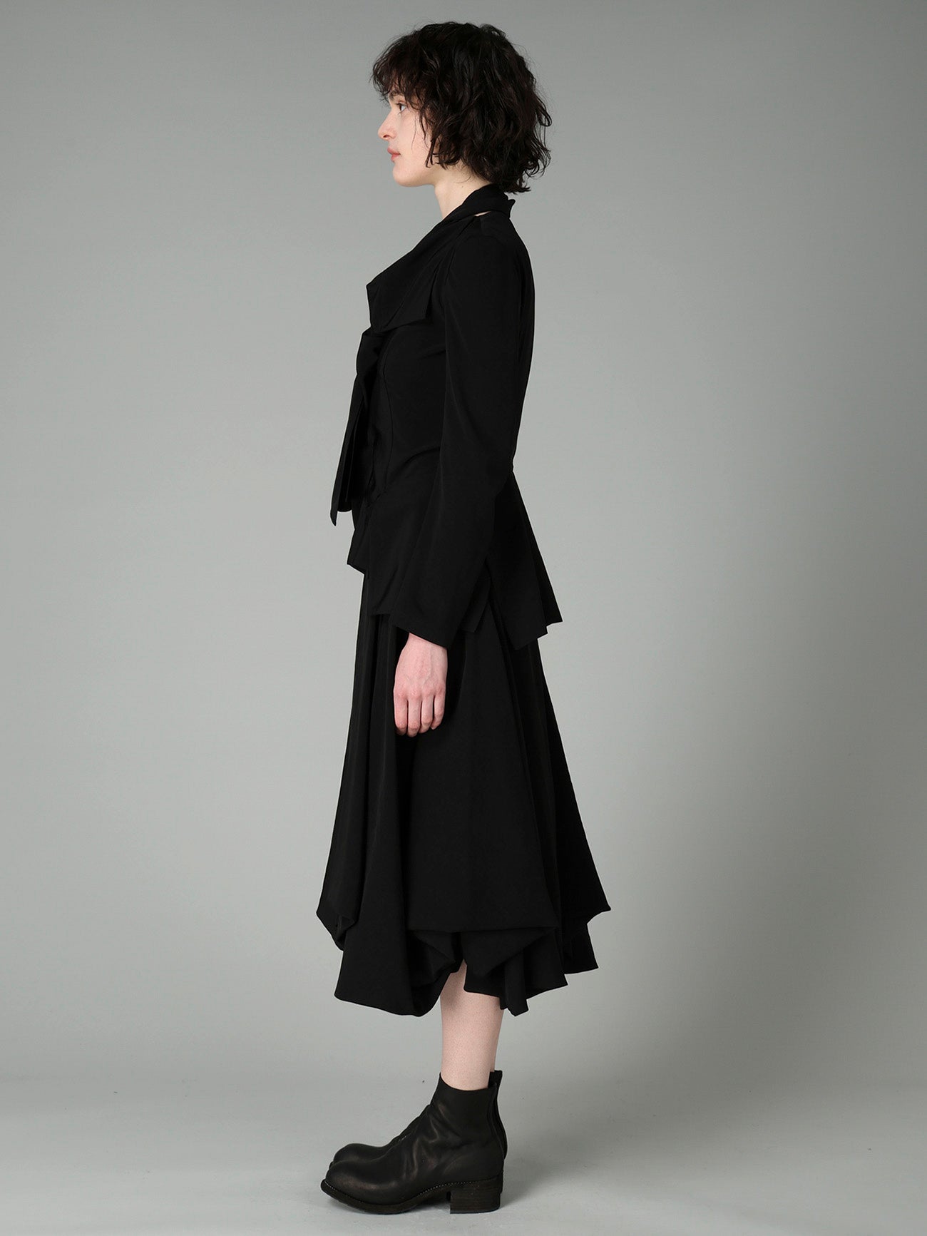 Y’s レディース ジャケット リボン Yohji Yamamoto Ta/Pe CREPE DE CHINE STOLE JACKET – THE SHOP YOHJI YAMAMOTO