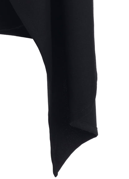 WOOL GABARDINE DRAPED JACKET