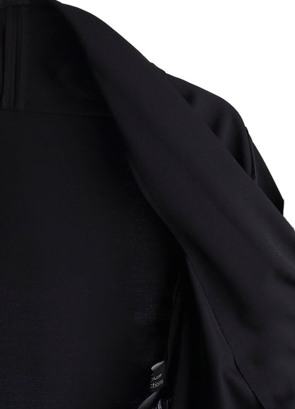 WOOL GABARDINE RAP JACKET