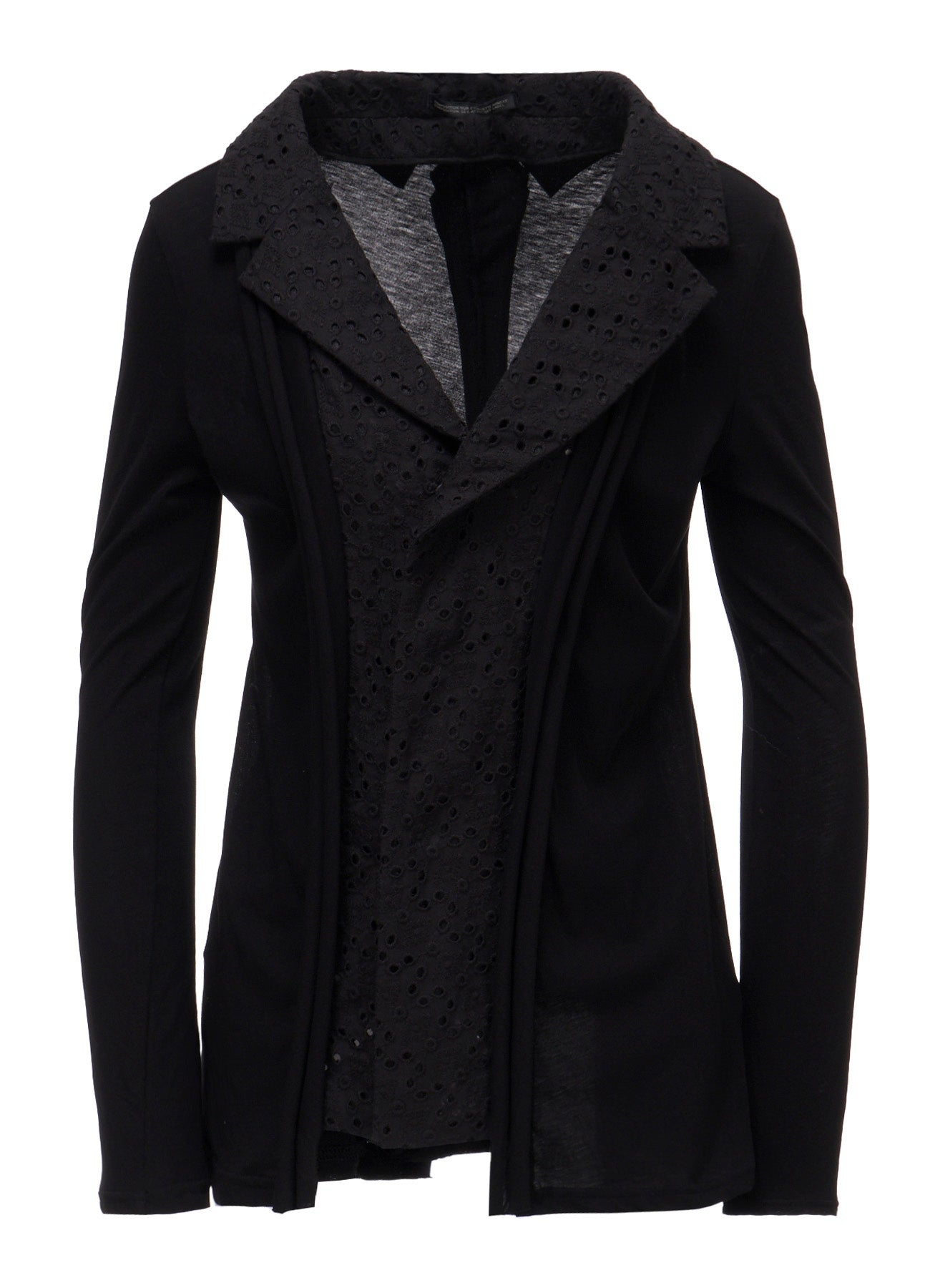 COTTON SINGLE JERSEY COMBINATION JACKET