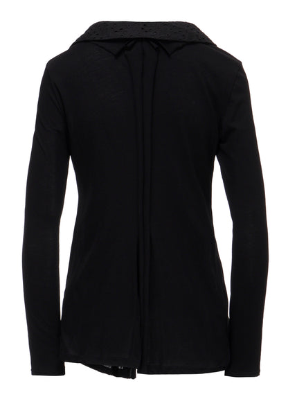 COTTON SINGLE JERSEY COMBINATION JACKET