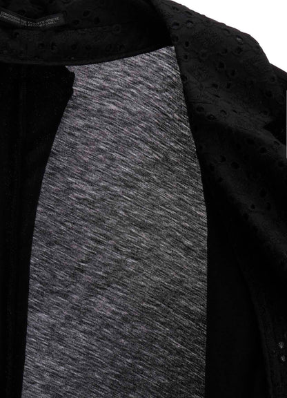 COTTON SINGLE JERSEY COMBINATION JACKET