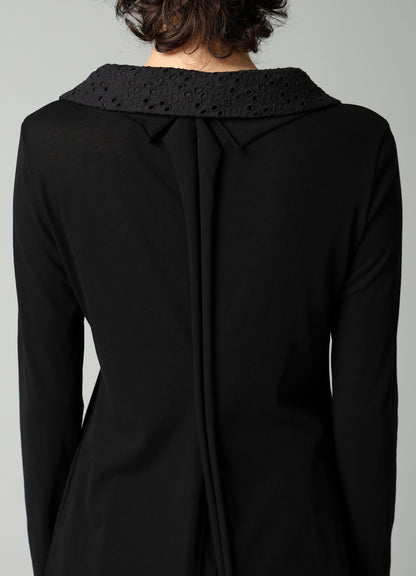 COTTON SINGLE JERSEY COMBINATION JACKET