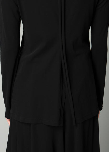 COTTON SINGLE JERSEY COMBINATION JACKET