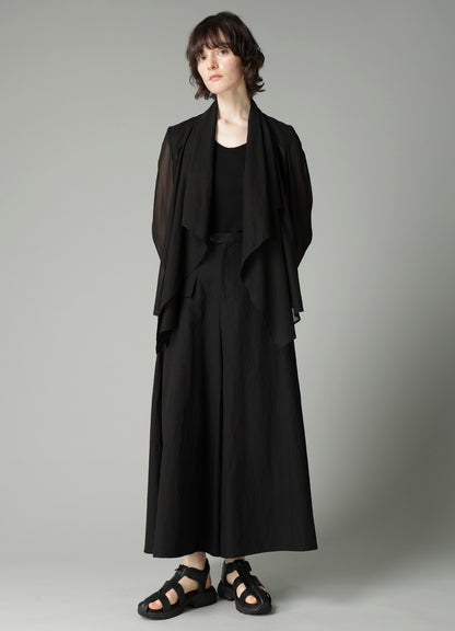 VOILE FRONT DRAPED DETAIL JACKET