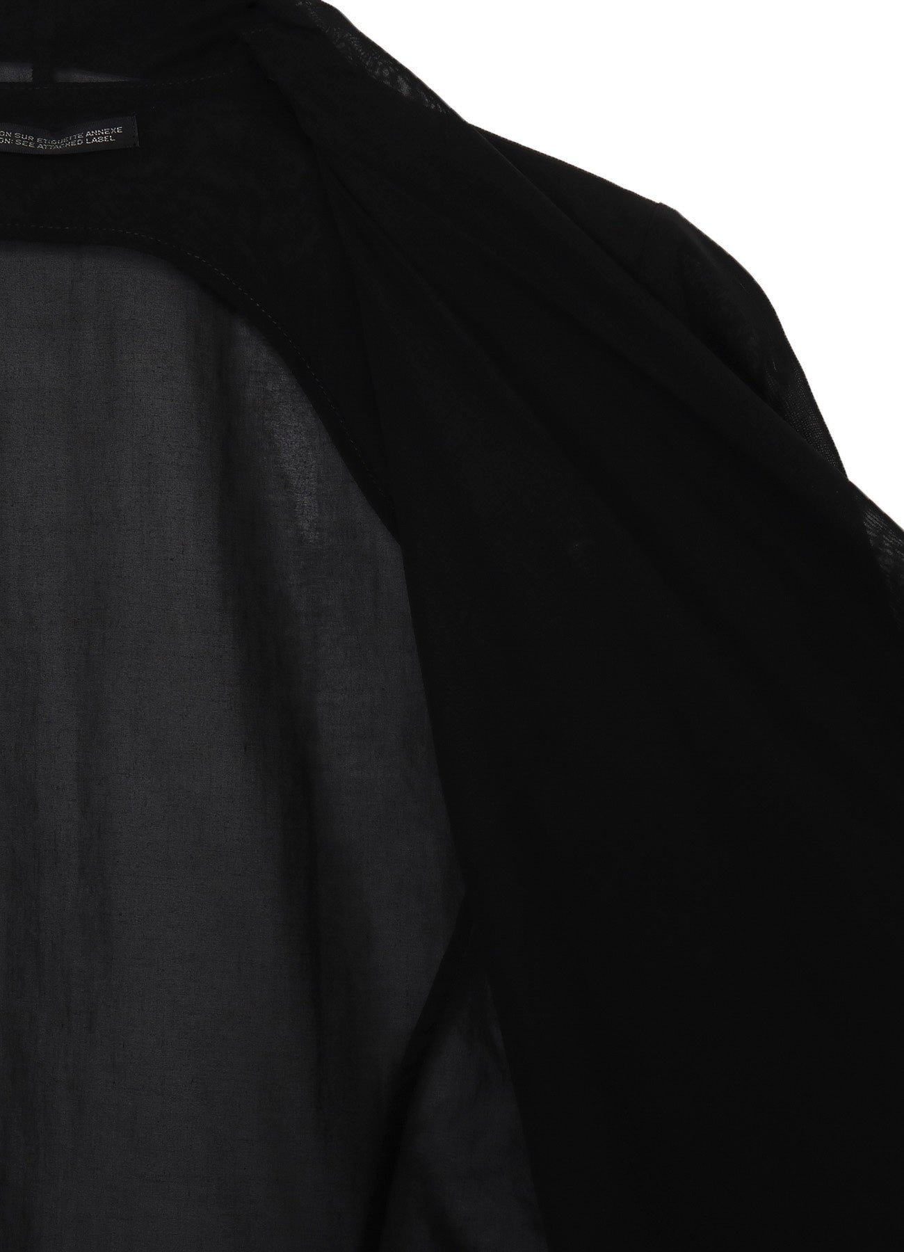 VOILE FRONT DRAPED DETAIL JACKET