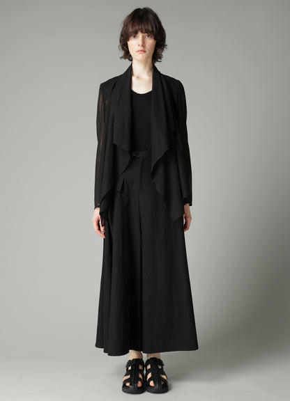 VOILE FRONT DRAPED DETAIL JACKET