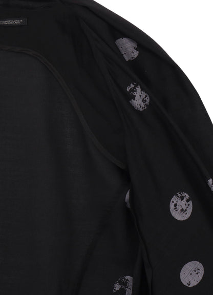 DAMAGED DOT S FRONT DRAPED DETAIL JACKET