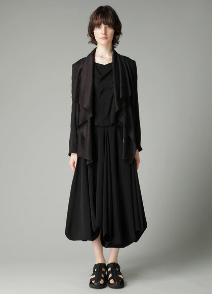 DAMAGED DOT S FRONT DRAPED DETAIL JACKET