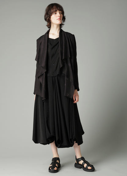 DAMAGED DOT S FRONT DRAPED DETAIL JACKET