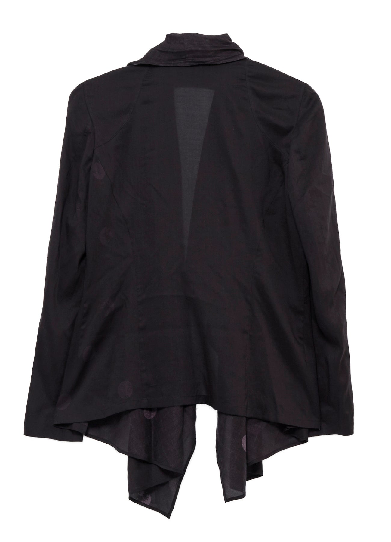 DAMAGED DOT S FRONT DRAPED DETAIL JACKET