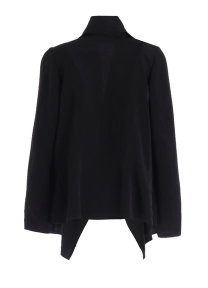 Ta/Pe CREPE DE CHINE FRONT DRAPED DETAIL JACKET