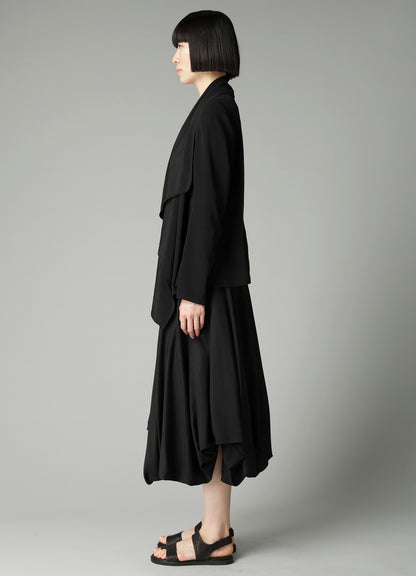 Ta/Pe CREPE DE CHINE FRONT DRAPED DETAIL JACKET