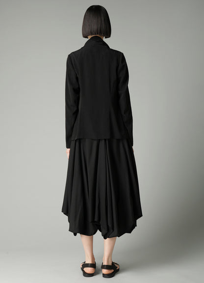 Ta/Pe CREPE DE CHINE FRONT DRAPED DETAIL JACKET