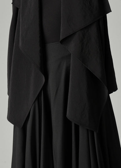 Ta/Pe CREPE DE CHINE FRONT DRAPED DETAIL JACKET