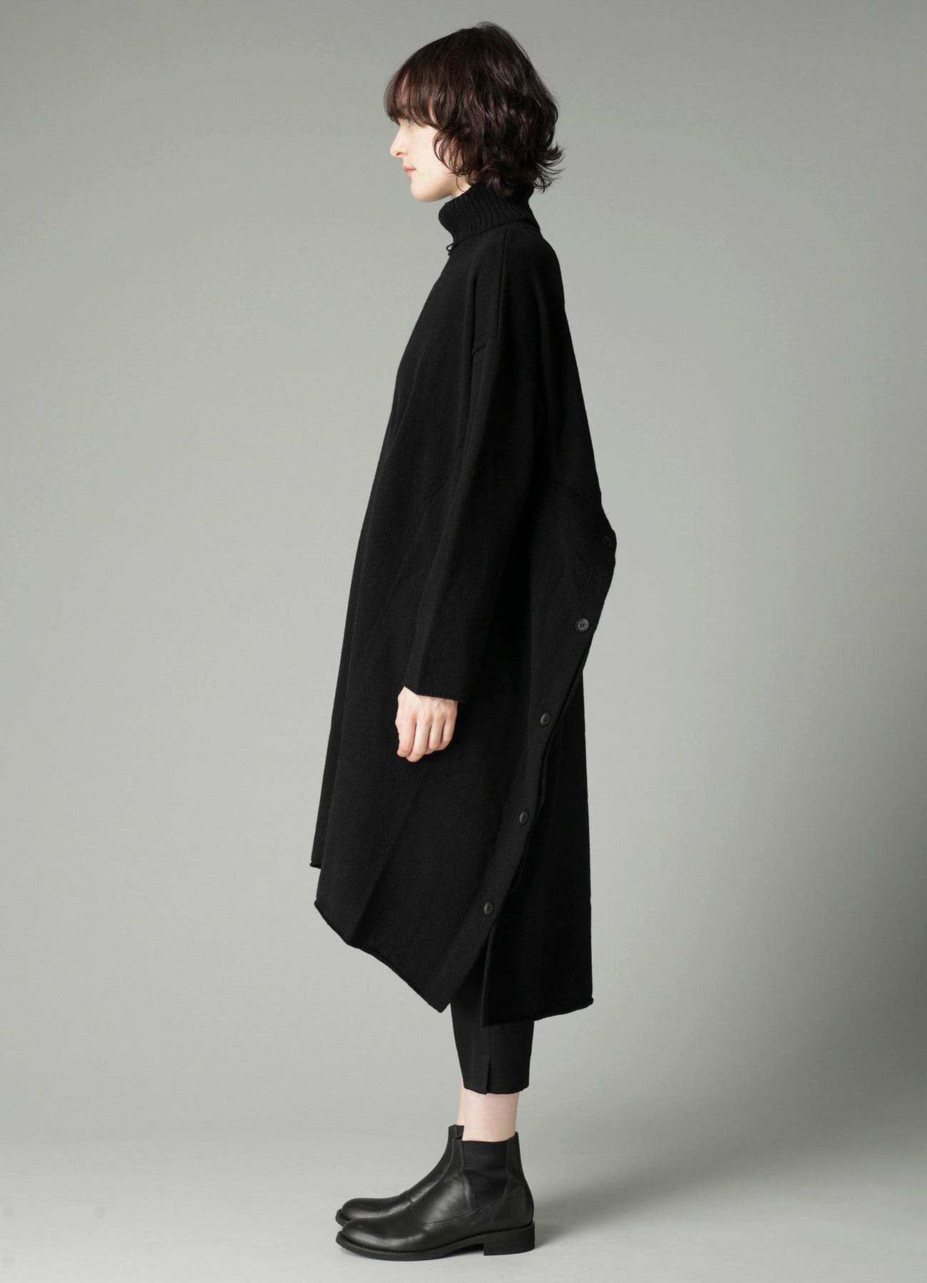 India DAMAGED HIGH NECK DRESS – THE SHOP YOHJI YAMAMOTO