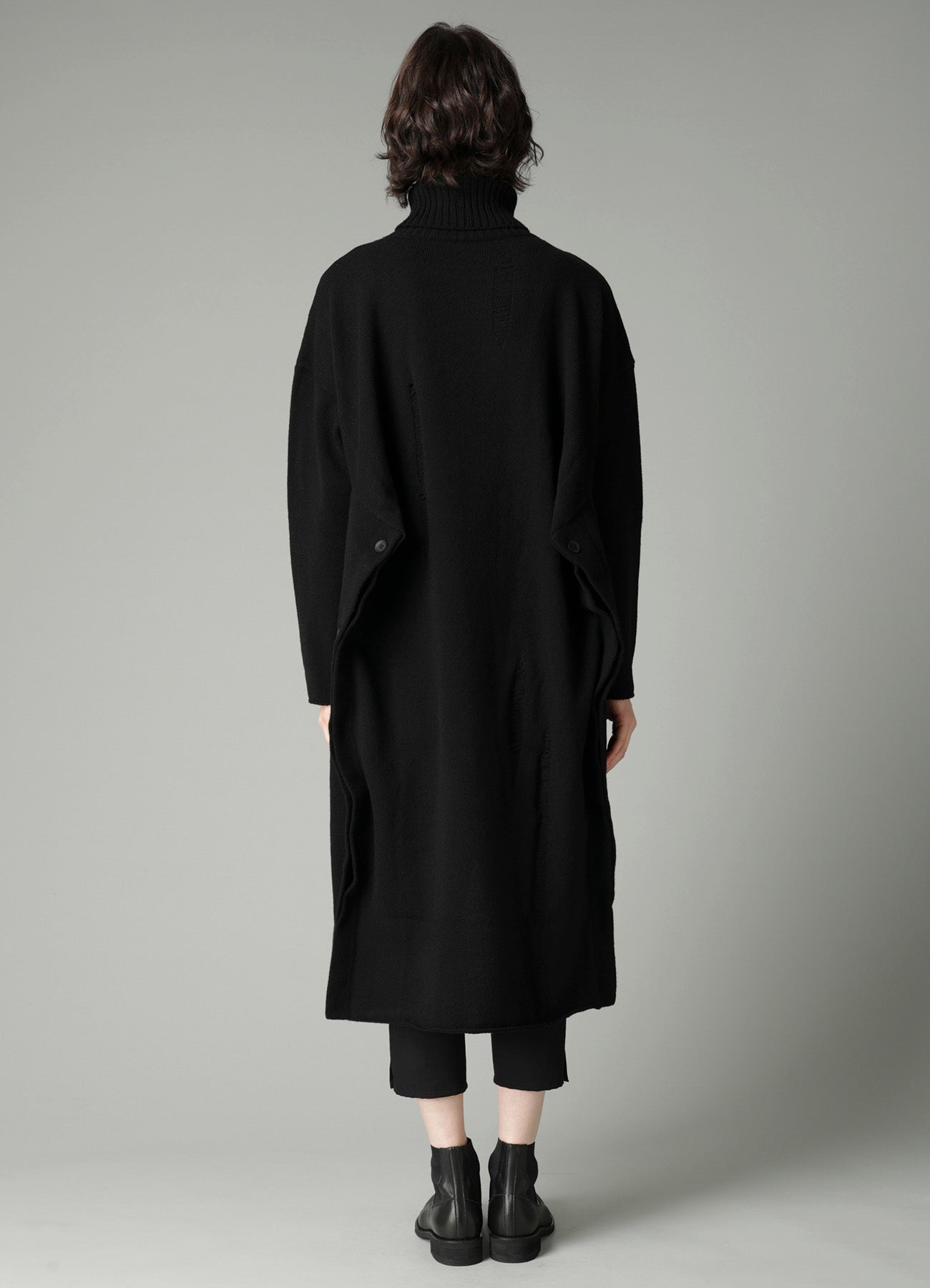 India DAMAGED HIGH NECK DRESS – THE SHOP YOHJI YAMAMOTO