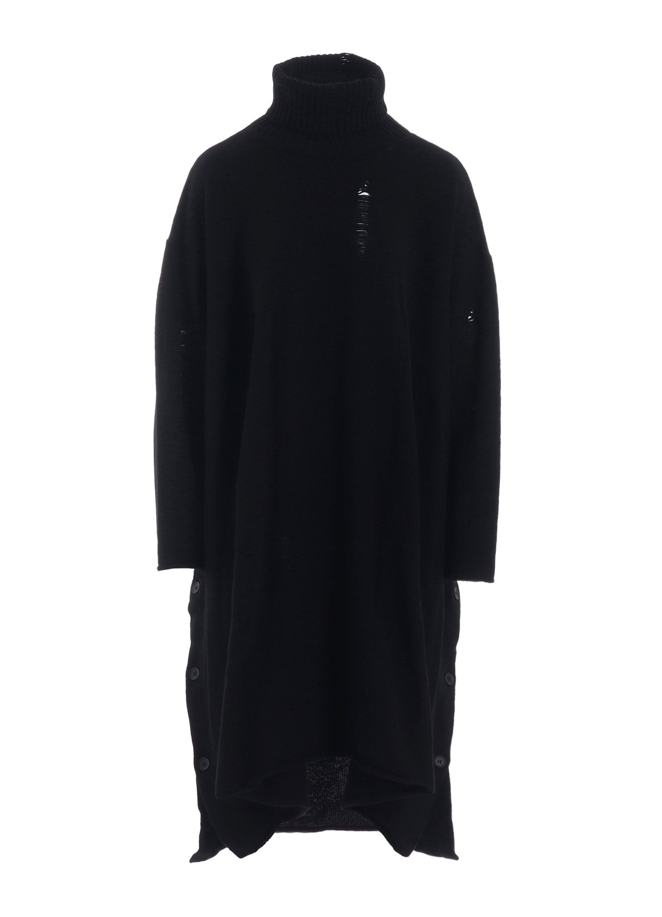India DAMAGED HIGH NECK DRESS – THE SHOP YOHJI YAMAMOTO