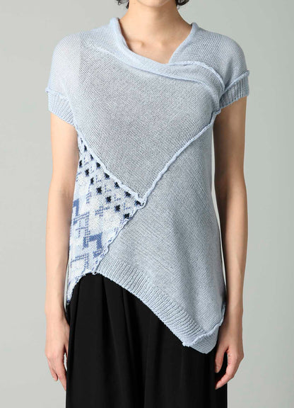 COLOR COMBI JQ PANELED PULLOVER A