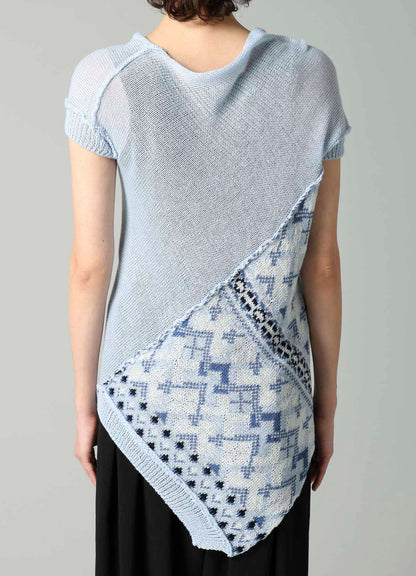 COLOR COMBI JQ PANELED PULLOVER A