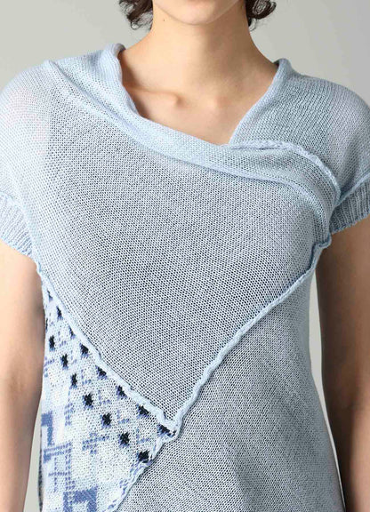 COLOR COMBI JQ PANELED PULLOVER A
