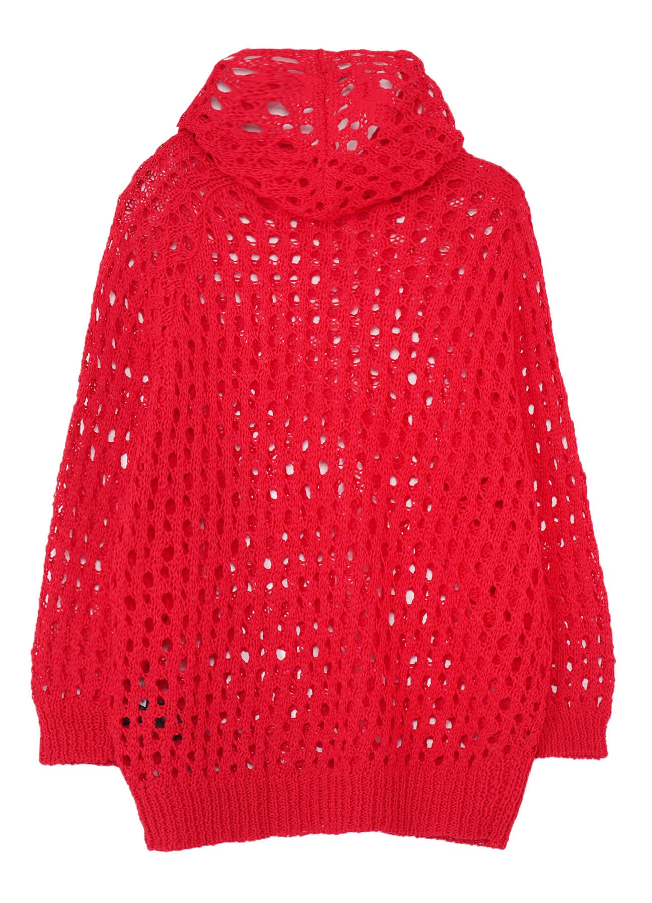 OPENWORK KNIT KNIT HOODIE