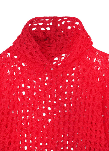 OPENWORK KNIT KNIT HOODIE