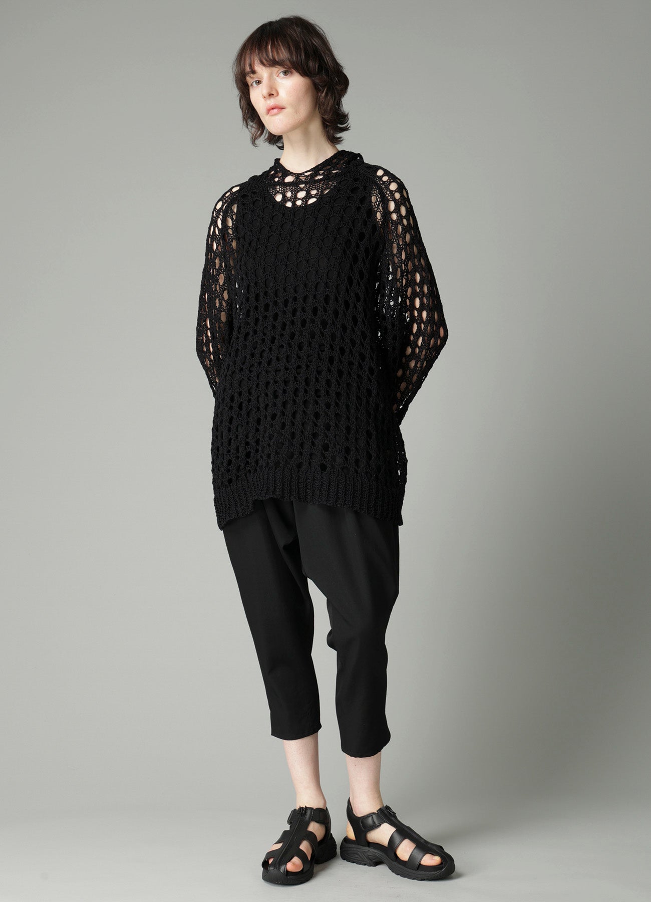 OPENWORK KNIT KNIT HOODIE – THE SHOP YOHJI YAMAMOTO