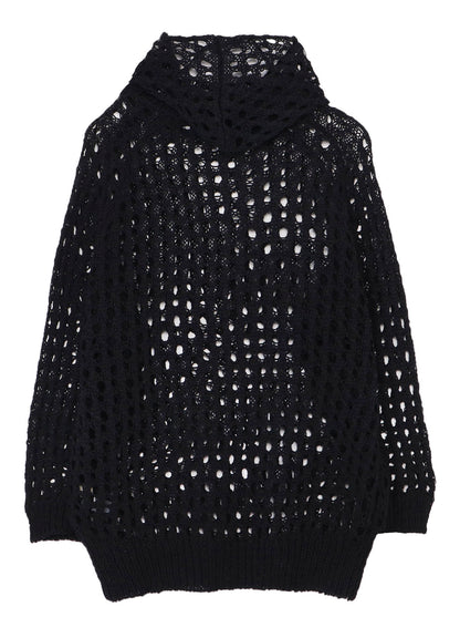 OPENWORK KNIT KNIT HOODIE
